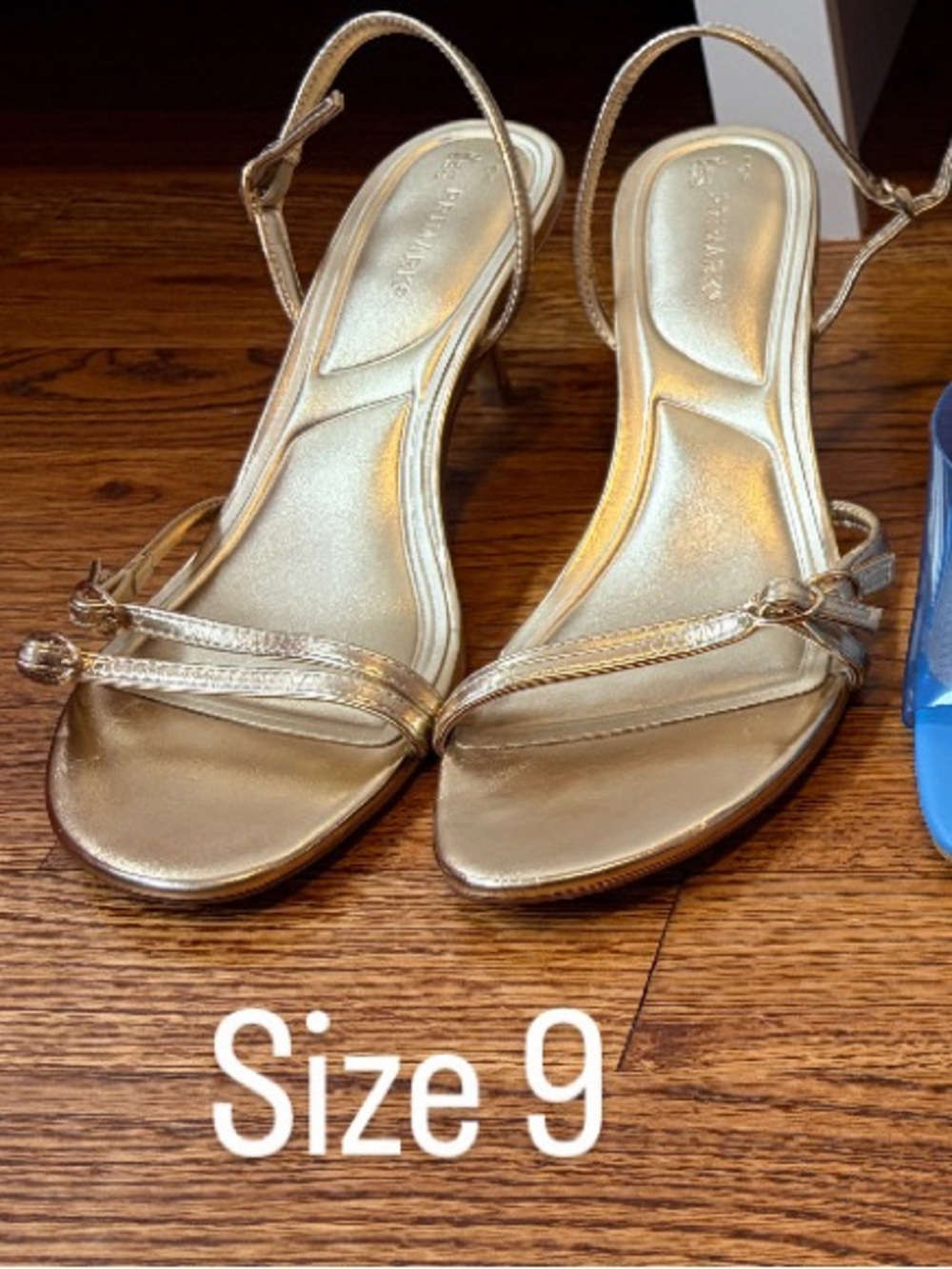Primark Metallic Gold Slingback Heeled Sandals